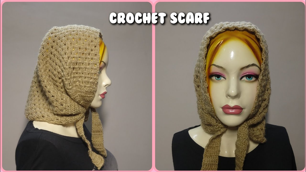 Crochet Ladies Scarf ( Eng.Sub) क्रोशिया से सुंदर ऊनी स्कार्फ कैसे बनाएं