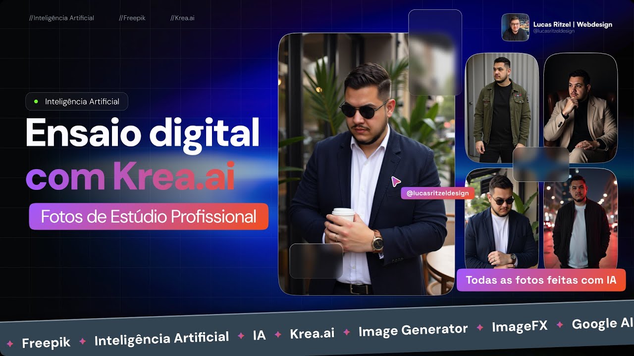 TUTORIAL: Como criar ENSAIO FOTOGRÁFICO com IA | GUIA DEFINITIVO usando KREA.AI