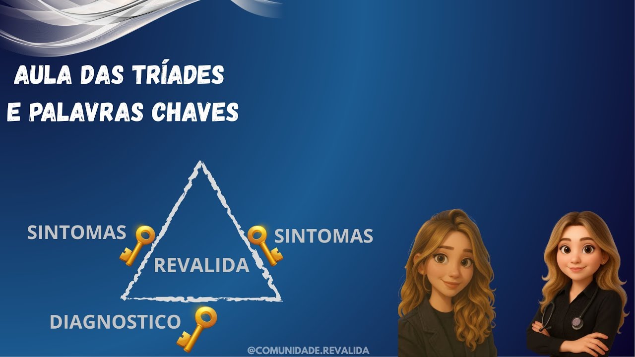 Comunidade Revalida  -  Aula das Tríades e Palavras-Chave  Dra. Lourenna & Dra. Laís Nichele