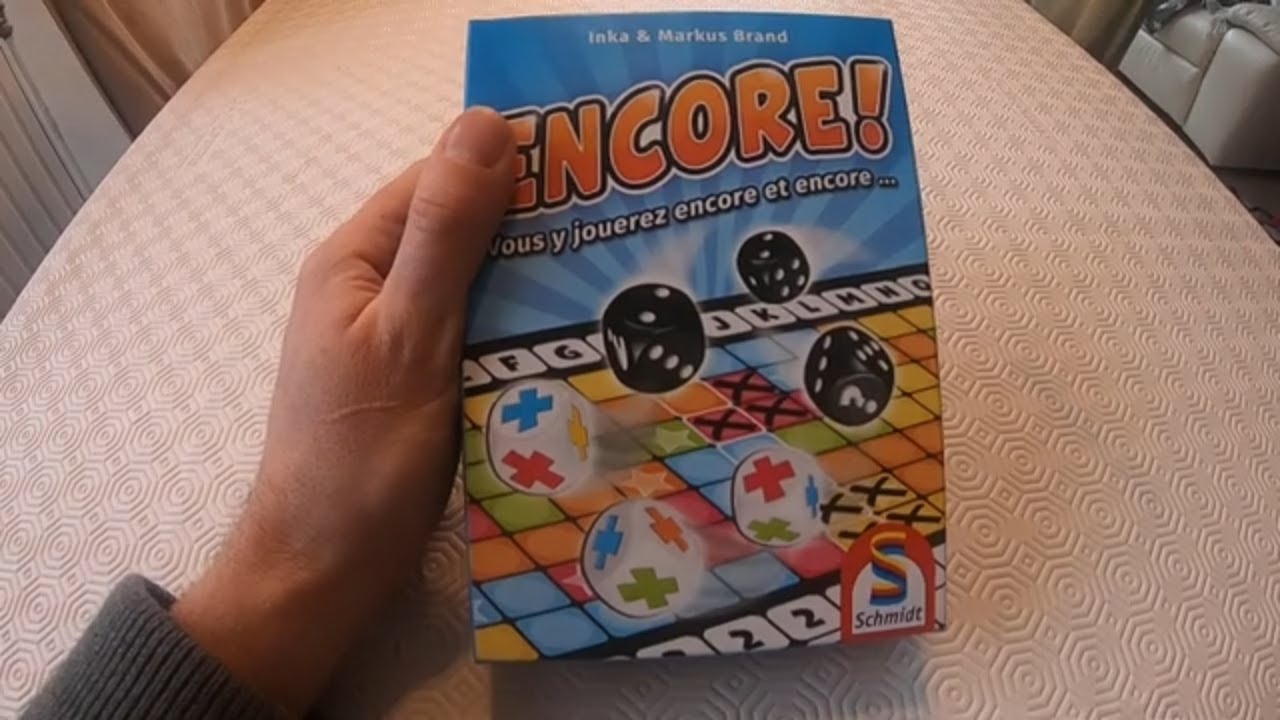ENCORE - Comment jouer une partie avec règle du jeu en vidéo de l'éditeur schmidt.