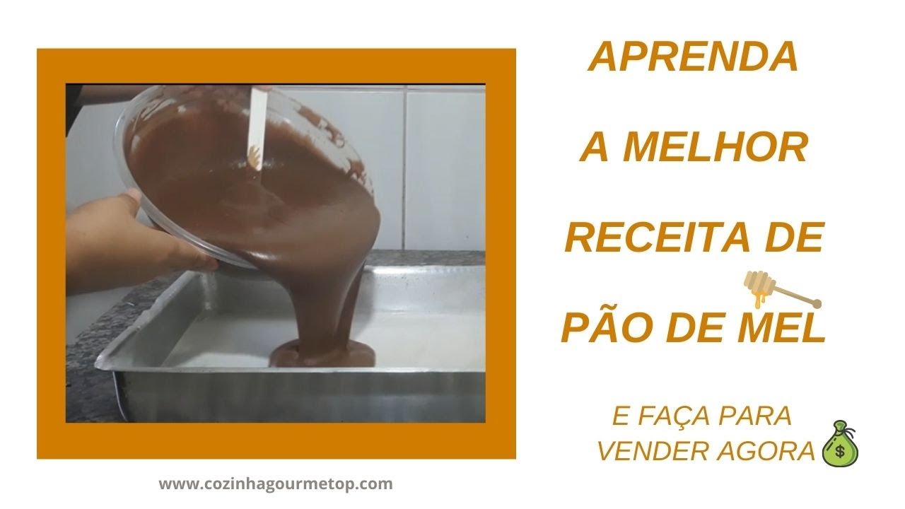 😋 Receita de P&atilde;o de mel massa Perfeita &uacute;mida e fofinha