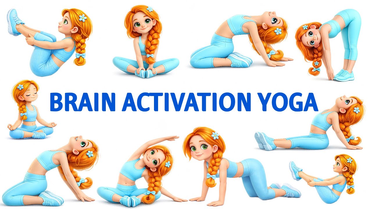 Brain Activation Yoga | Yoga For Kids | Yoga For Children | Yoga For Flexibility Move With Bubbles 