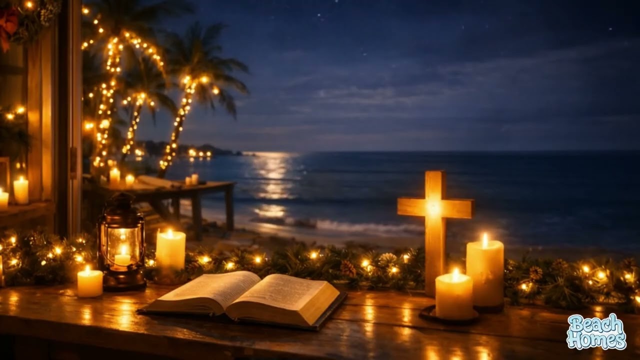 Peaceful Beachside Bible Study: Smooth Christian Jazz & Ocean Waves