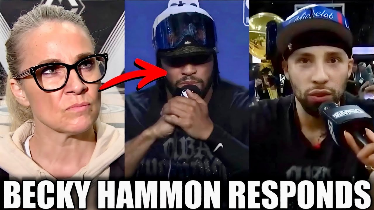 Becky Hammon RESPONDS To Being COOKED By Jalen Brunson & Jose Alvarado LIVE After Winning NBA FINALS