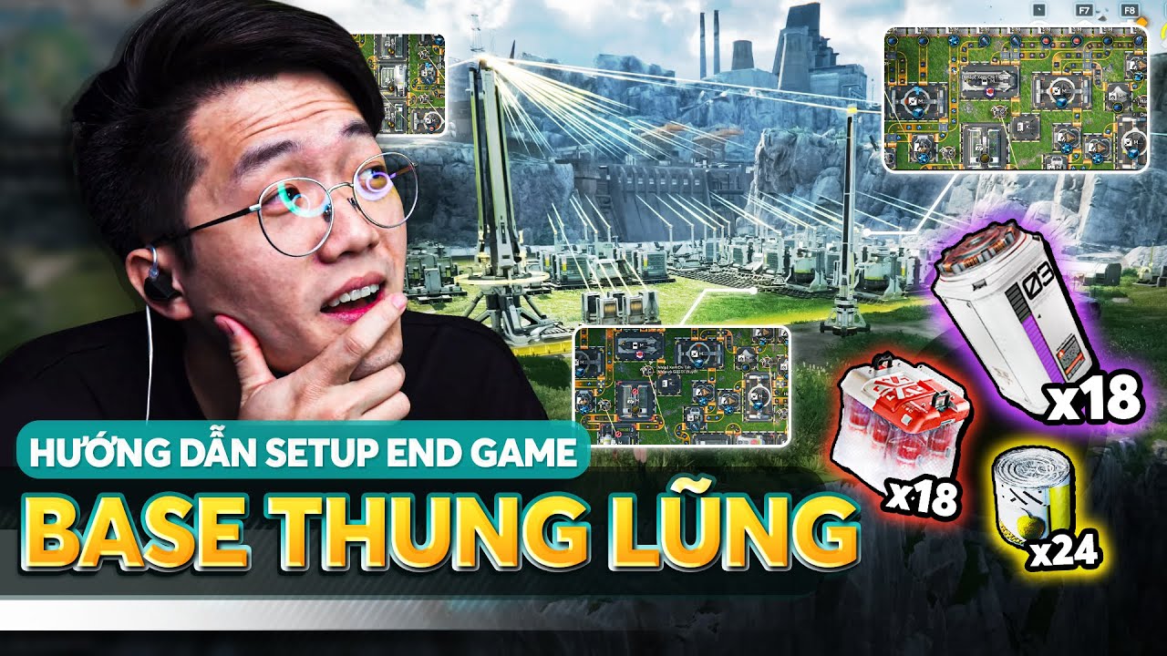 Setup Endgame Base Thung Lũng tối đa tài nguyên - Arknights Endfield!