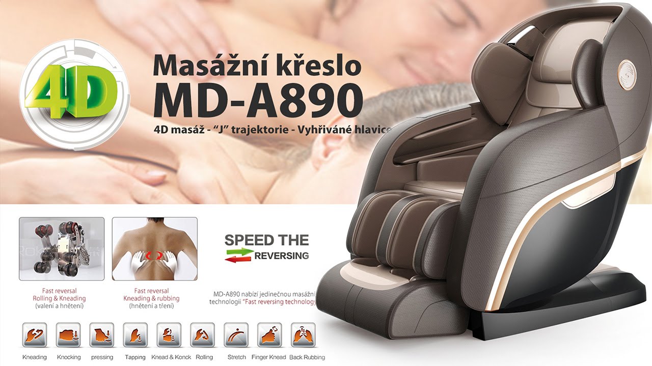 4D masážní křeslo MD-A890 - MADdiamond.cz