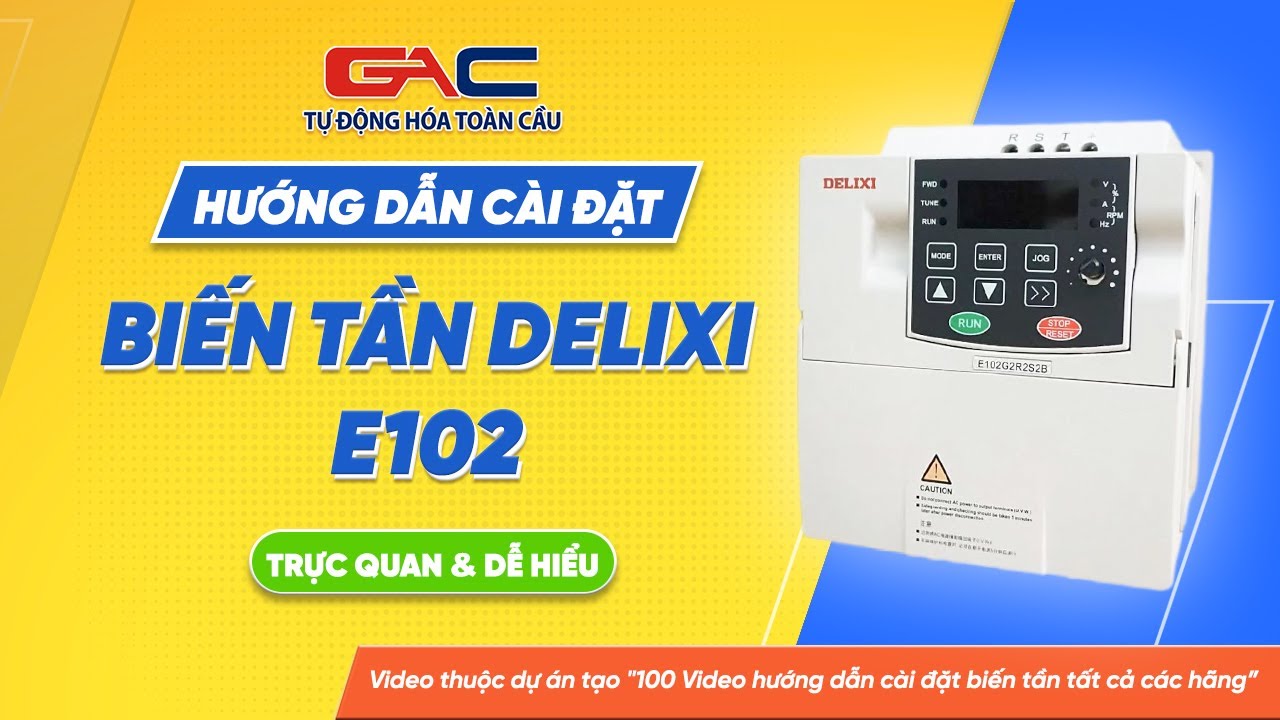 Cài đặt biến tần Delixi E102 & Hướng dẫn đấu nối dây #inverter #bientan #tudonghoatoancau