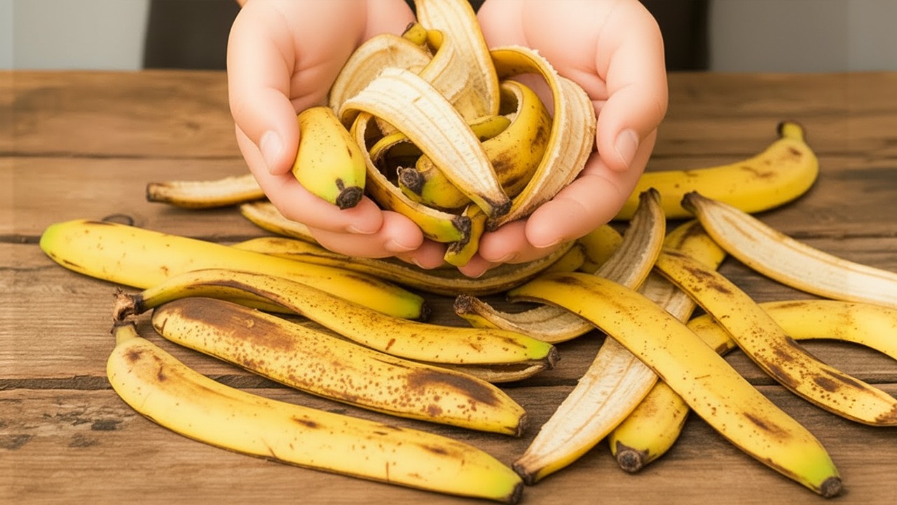 ŚWIETNY POMYSŁ! Wiele os&oacute;b nie wie, że sk&oacute;rki banan&oacute;w to prawdziwa kopalnia złota. Odkryj ten sekre