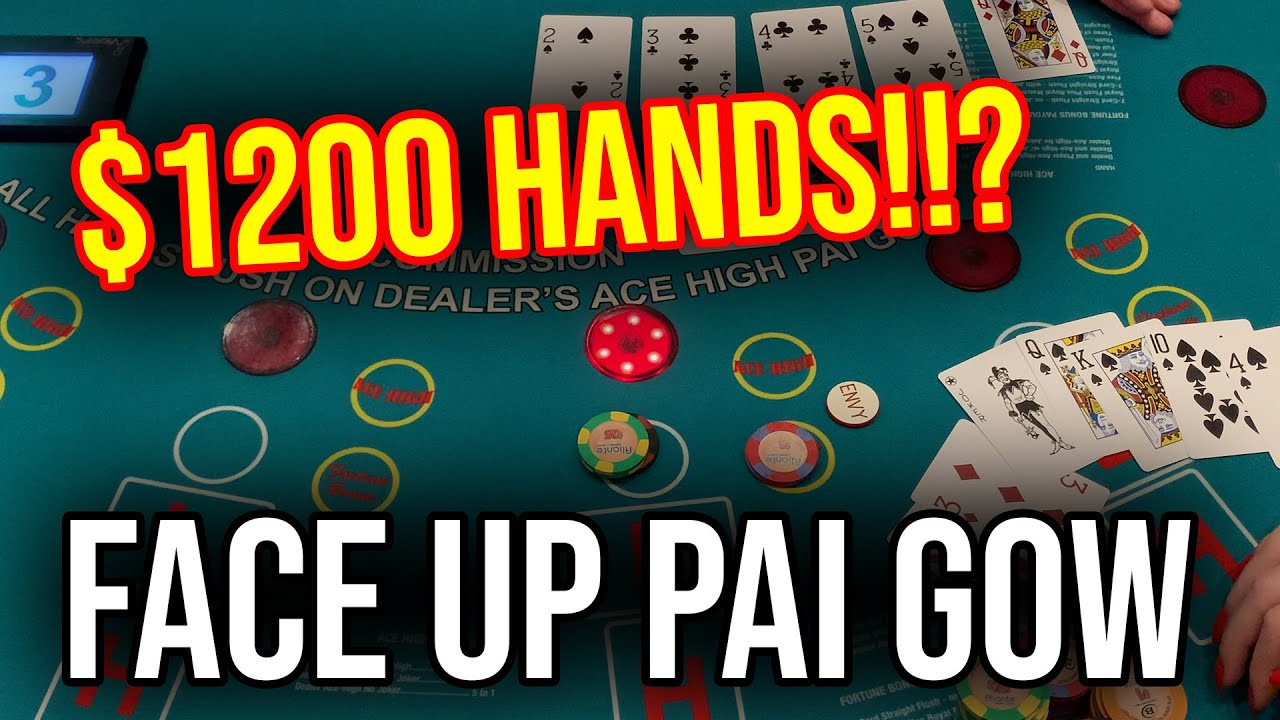 PAI GOW!! INCREDIBLE AMOUNT OF BONUSES!! $1200 HANDS!!!