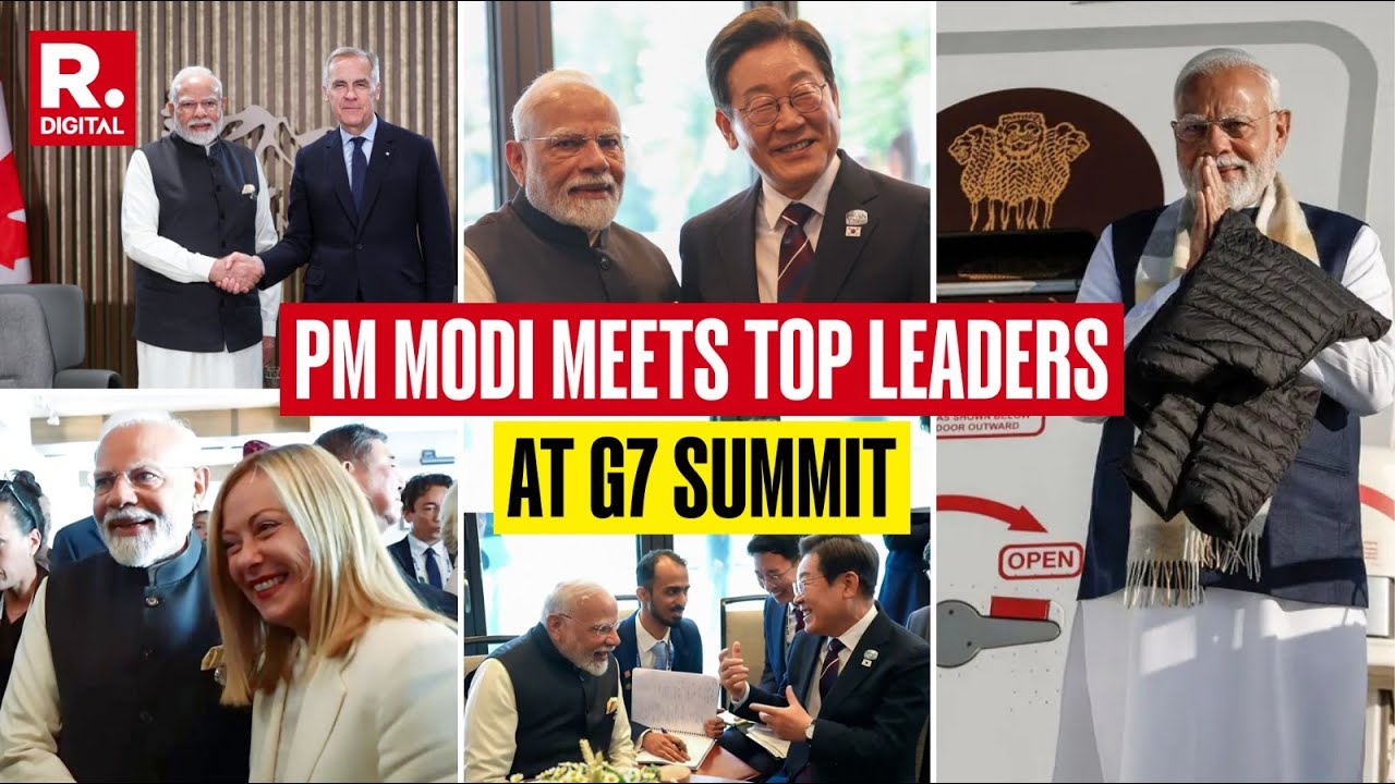 PM Modi Meets World Leaders At G7 Summit 2025 | PM Modi In Canada