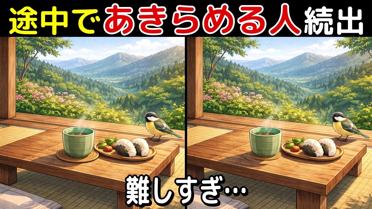 【間違い探し 脳トレ クイズ】50代以上の シニア ・ 高齢者 におすすめ！ 認知症 予防 ・ ボケ防止 にもってこい！ 無料 で できる 頭の体操 ！ 健康 向上 ！【最後に特別クイズ】
