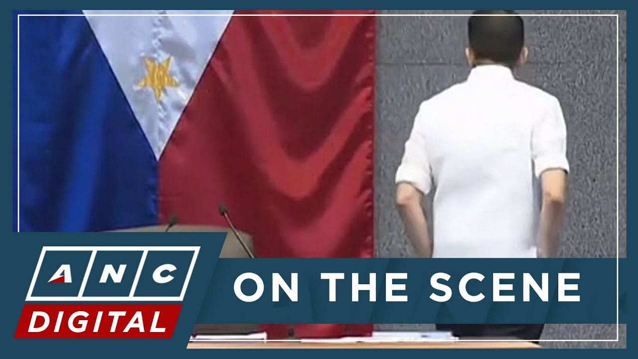 MOMENT: SP Escudero appears to walk away as Hontiveros raises VP impeachment trial delays | ANC