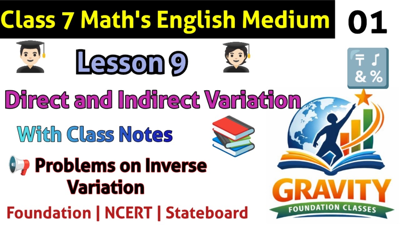 Inverse Variation – Problems & Solutions | Lecture 1 | Class 7 Maths | Maharashtra State Board