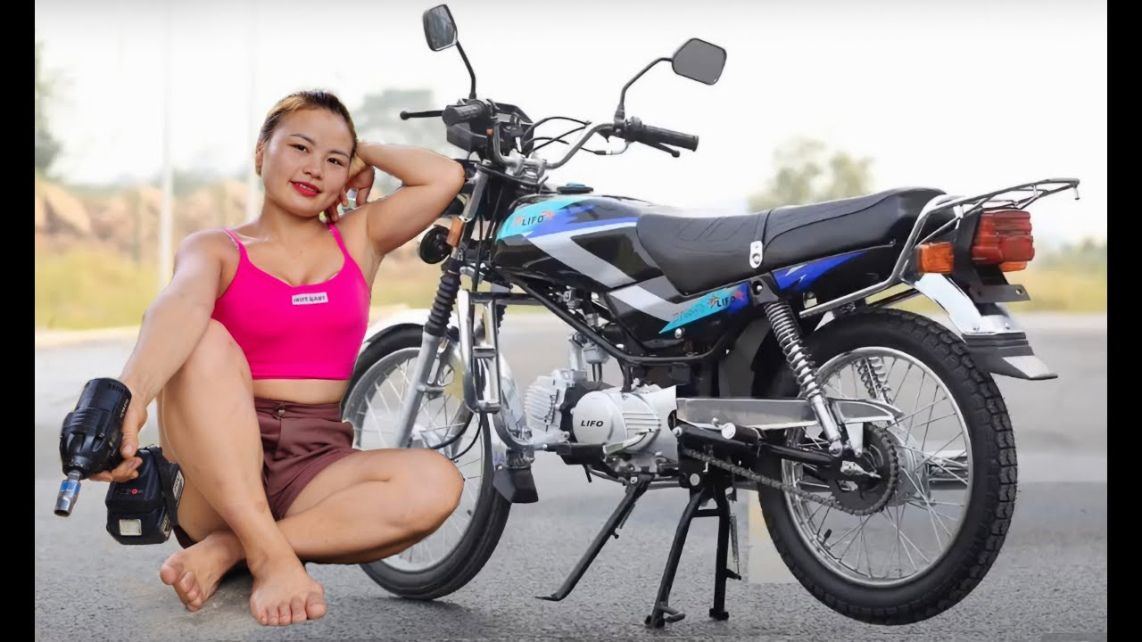 TIMELAPSE: Genius girl who repairs and restores motorbikes and all kinds of engines