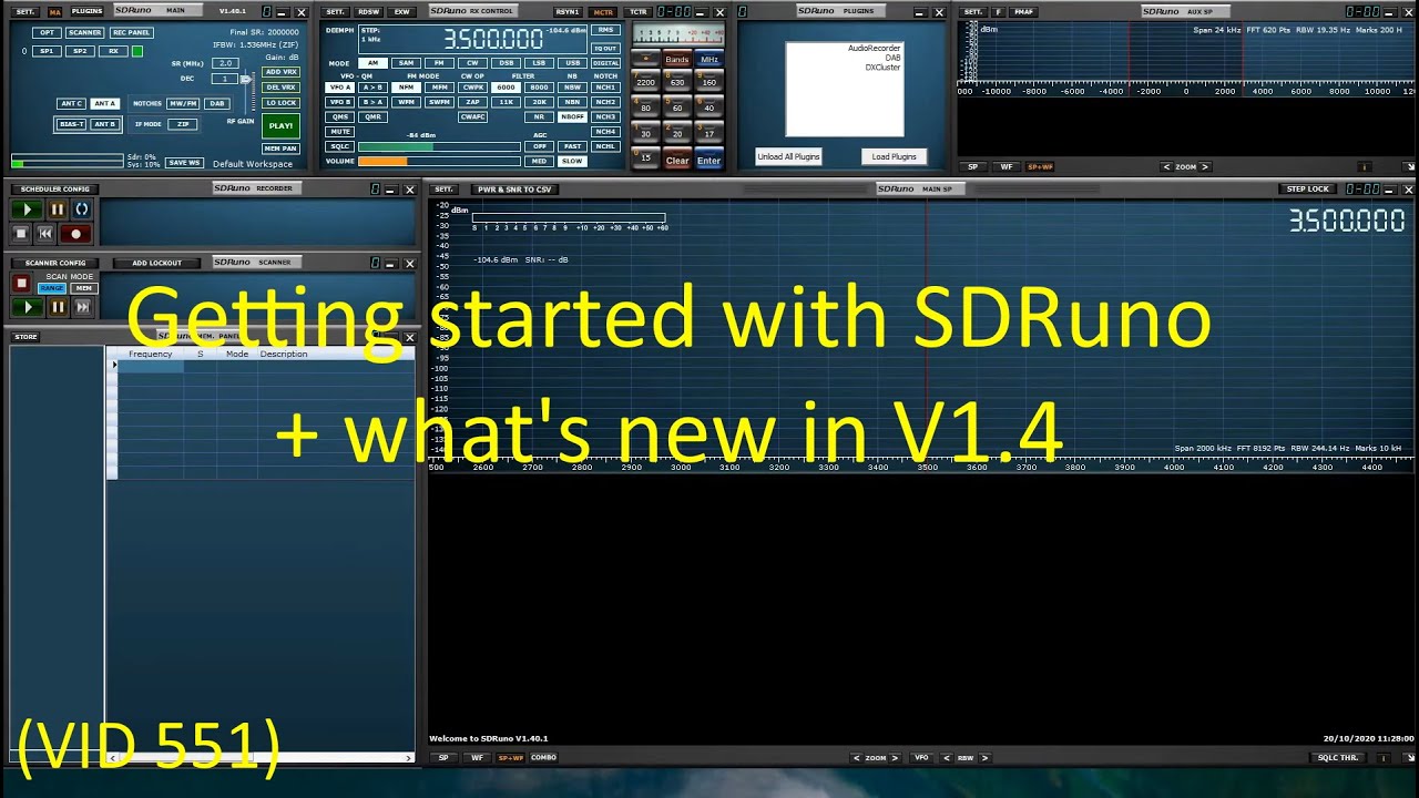 SDRuno v1.40.1 basics