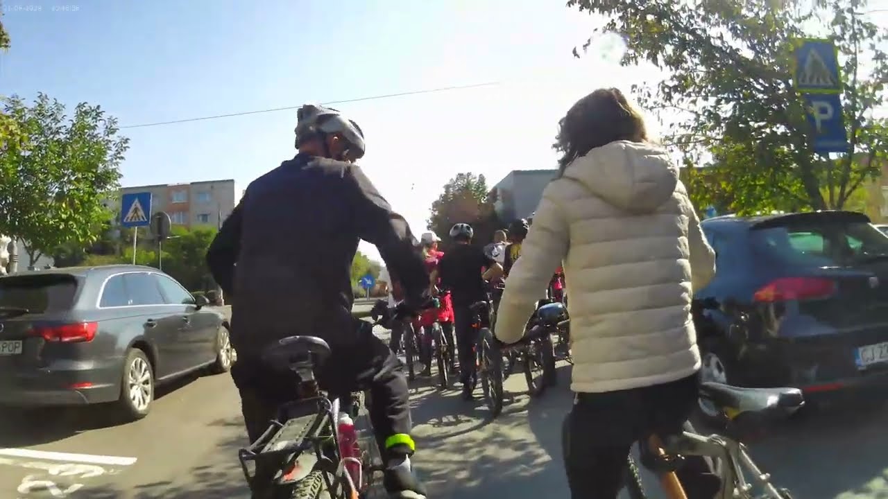 Marșul bicicliștilor clujeni, ed. 174 - secvențe (handlebar view)