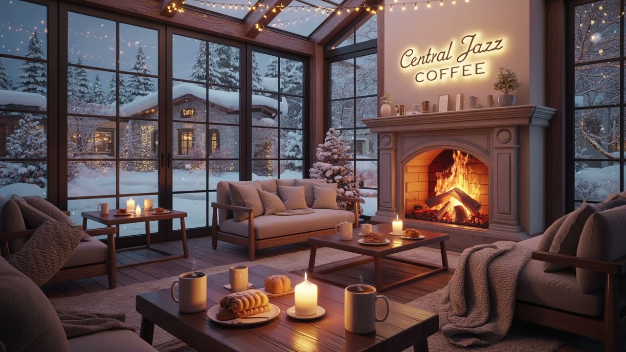 Relaxing Jazz Pop at a Winter Coffee Shop ☕🎶