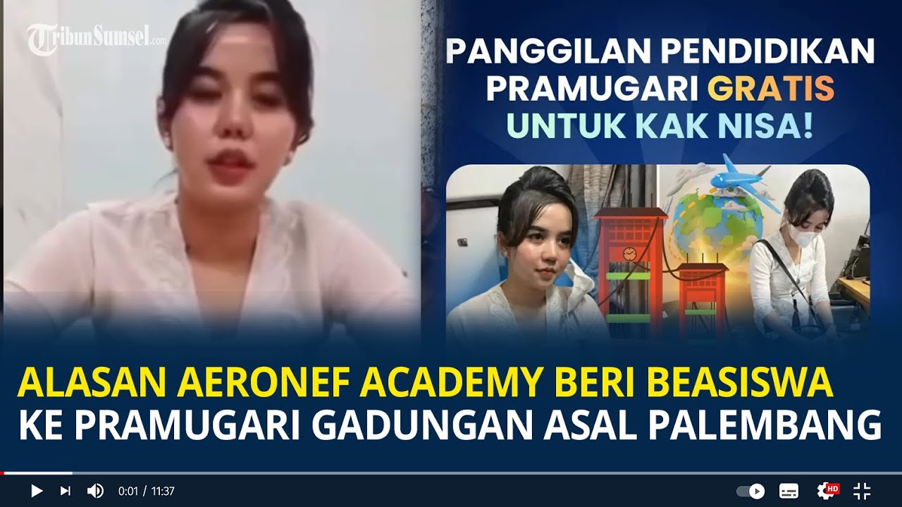 Alasan Aeronef Academy Beri Beasiswa ke Nisya Pramugari Gadungan asal Palembang, Wujudkan Cita-cita