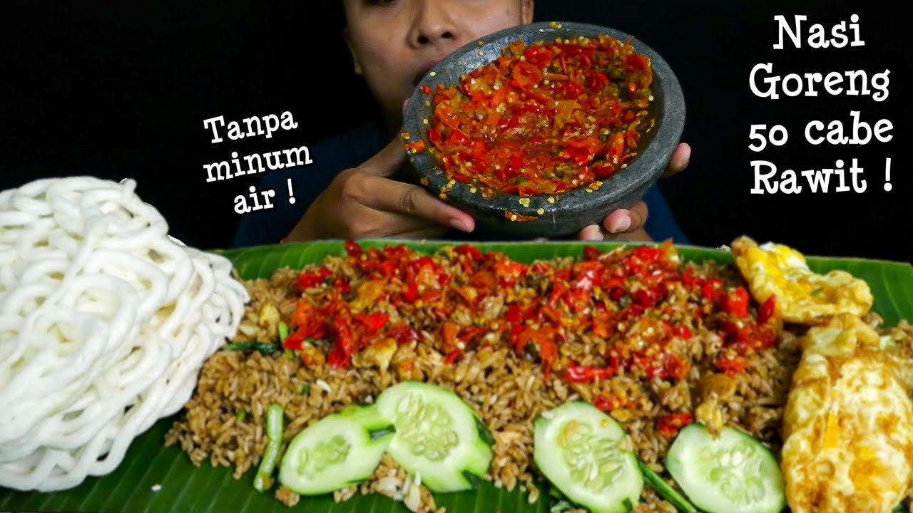 MUKBANG NASI GORENG PEDAS | SPICY FRIED RICE MUKBANG