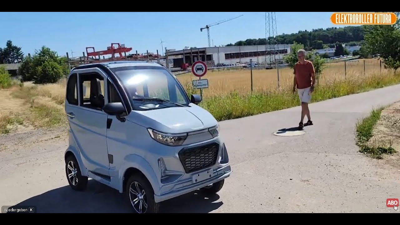 Kabinenroller Electron, alle Details, Probefahrt, 45 km/h, E-Mobil, Elektromobil. E-Kabinenroller