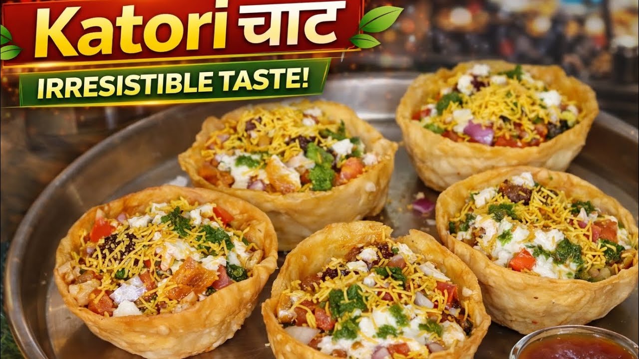 Katori chaat  5 मिनट में  चटकदारचार्ट कटोरी चाट जो होली के लिए बनाई थी पहले ही सपा हो गई 😇