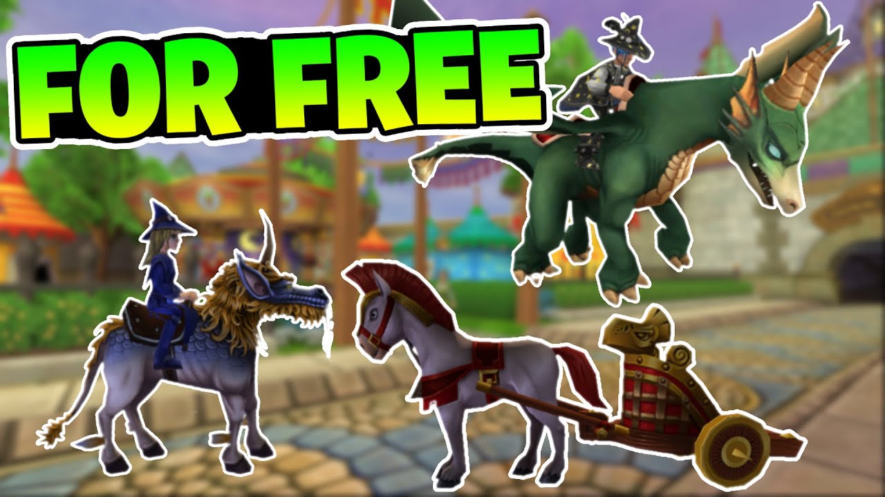 Все ездовые животные, которых можно добыть и поймать в Wizard101.