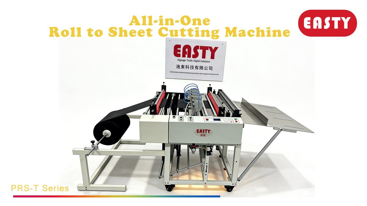 Roll to sheet cutter for polypropylene fibers | fabric roll to sheet cutting machine Easty PRS-T
