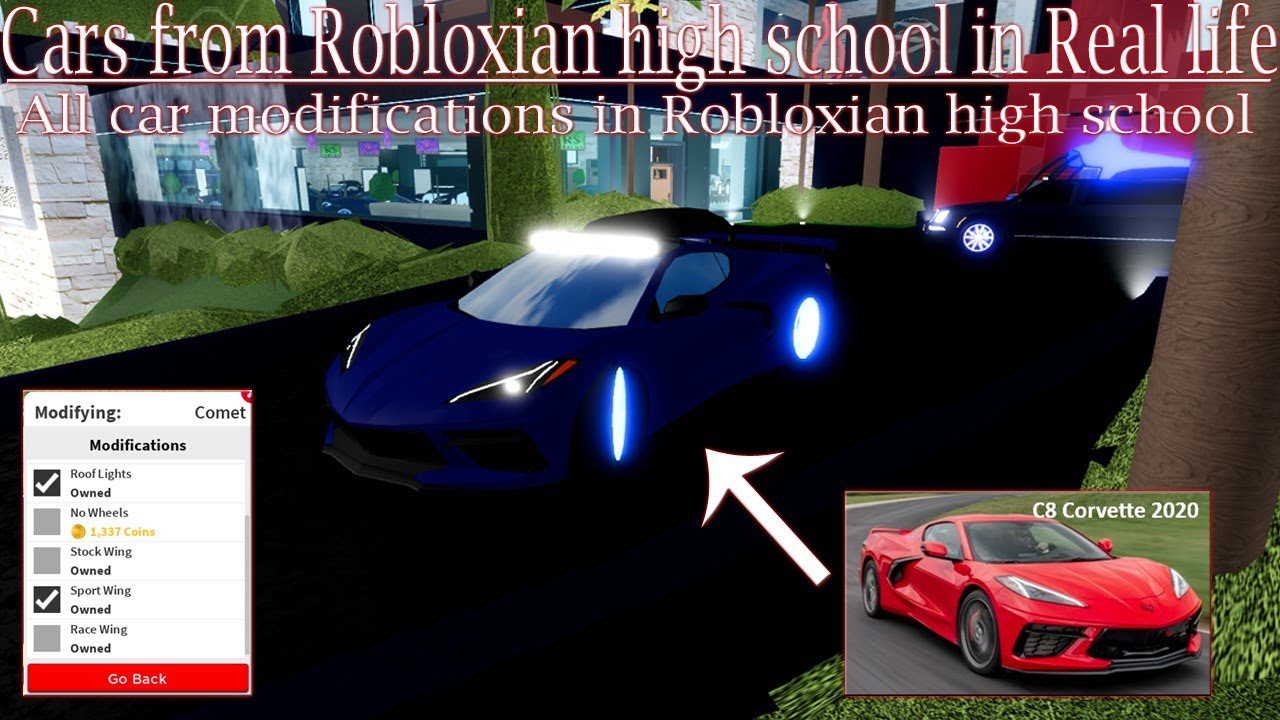 All vehicles from Robloxian high school in Real life + Modifications