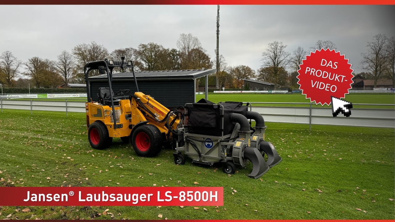Effiziente Laubbeseitigung: JANSEN&reg; LS-8500H Laubsauger f&uuml;r den Frontlader