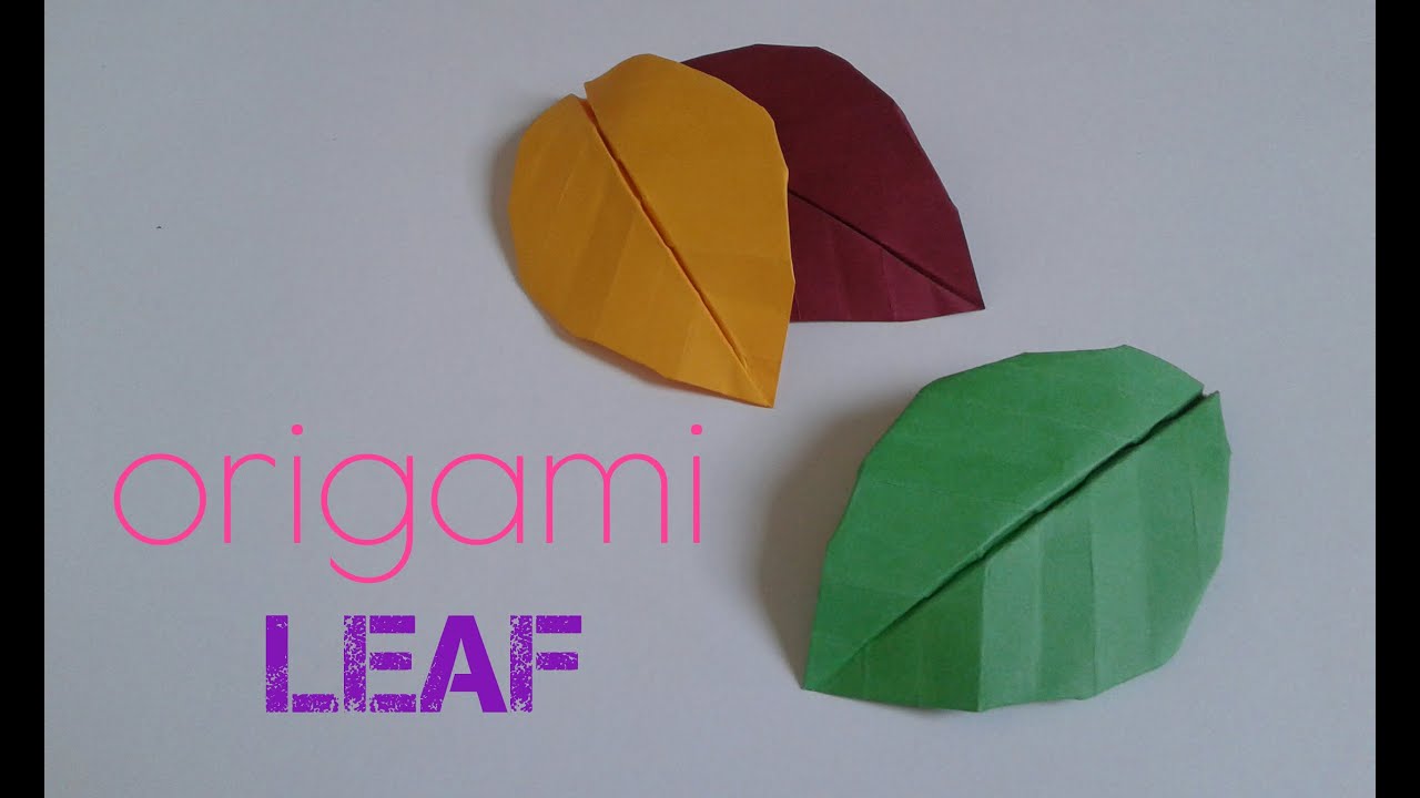 How to make an origami leaf