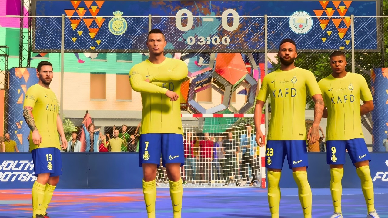 FC 24 Volta - Messi, Ronaldo, Neymar, Mbappe | Al Nassr Vs Man City