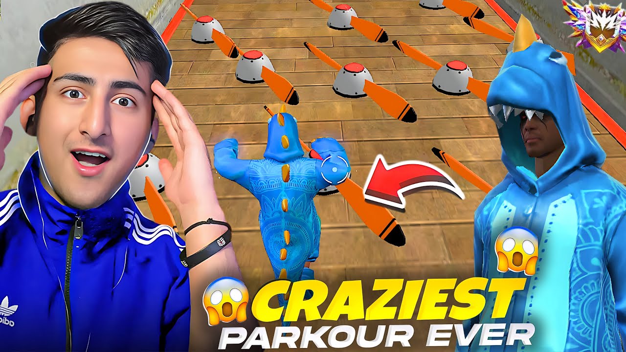 I Challenge My Squad To Complete This Crazy Parkour😱😍[A_s Gaming] - Free Fire Max