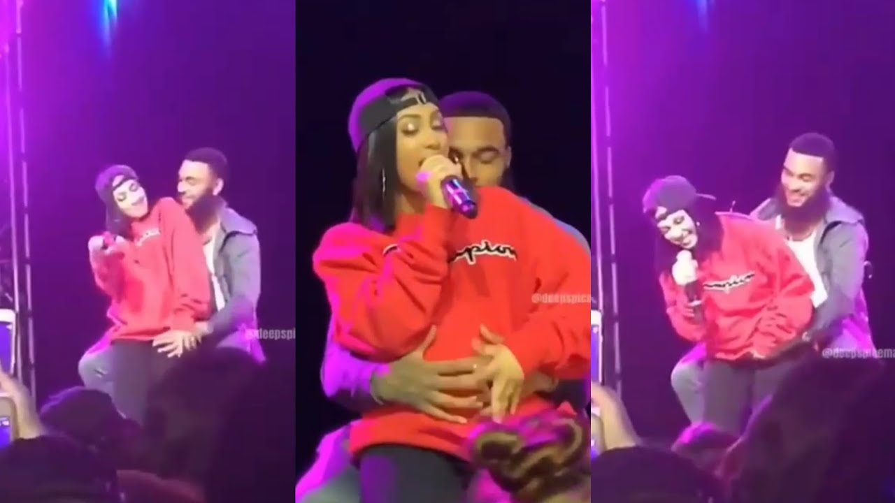 Queen Naija Singing Butterflies with Clarence on Stage