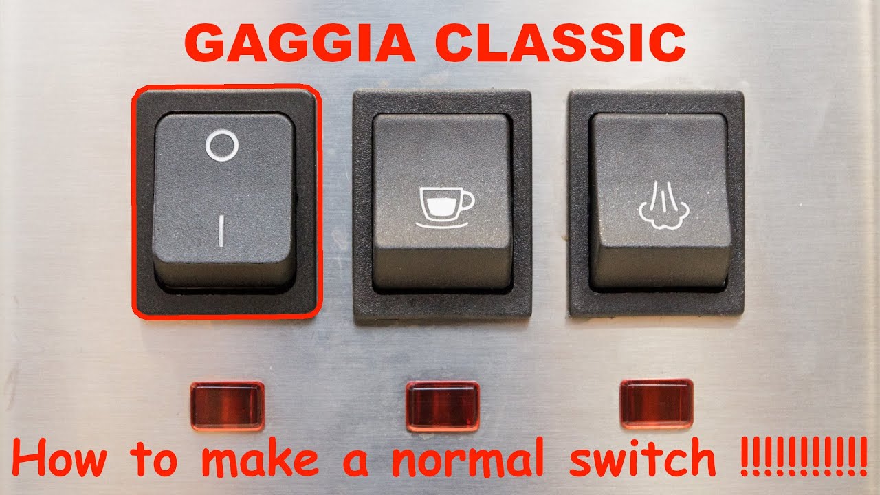 Gaggia Classic Pro Power Switch Mod