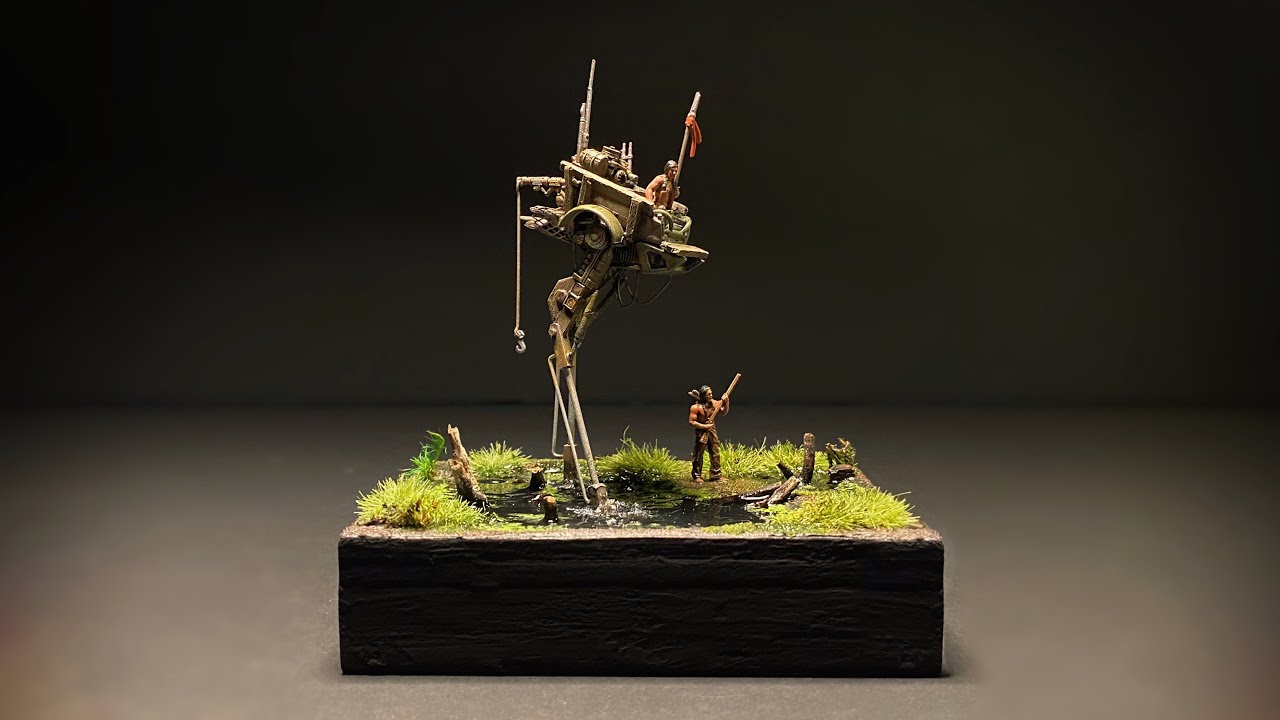 Swamp Monster Mech | Wetlands of the Wild Imaginary West Diorama