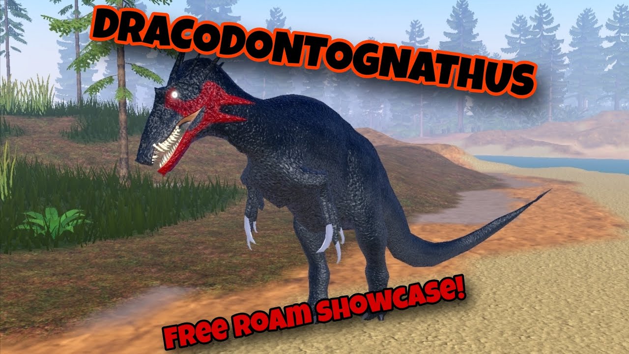 Dracodontognathus showcase in free roam! Dinosaur World Mobile