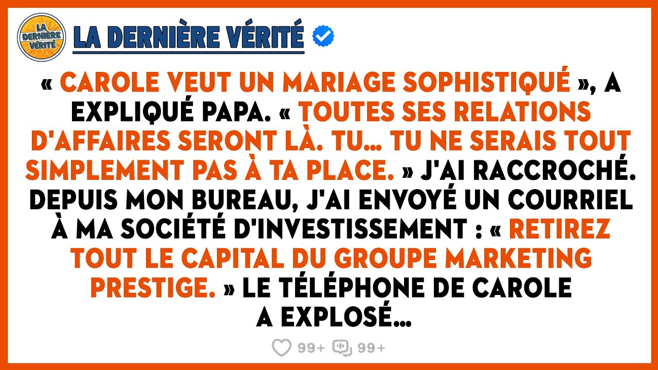 Mon Père M'a Désinvitée De Son Mariage 