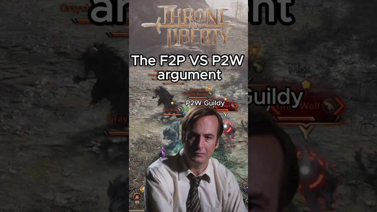 F2P vs P2W Throne and Liberty #throneandliberty #gaming #gamingshorts