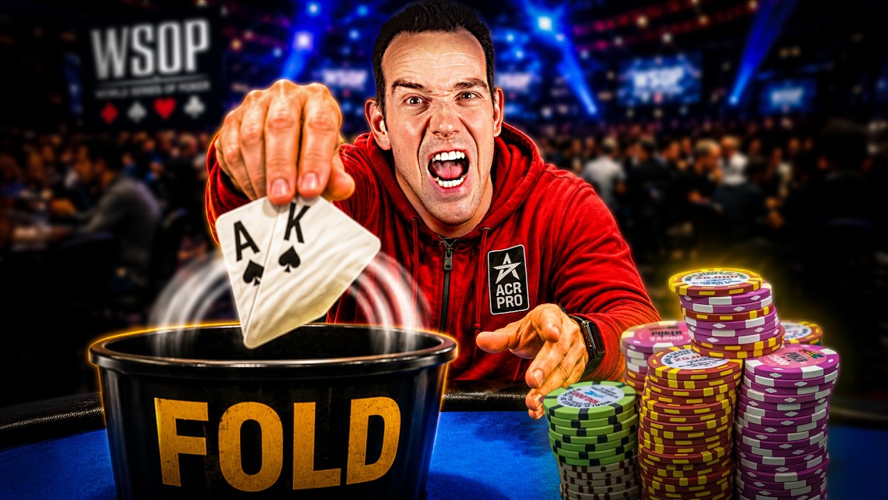 FOLDING AK on the WSOP $3,000 Bubble??? | WSOP Vlog #8