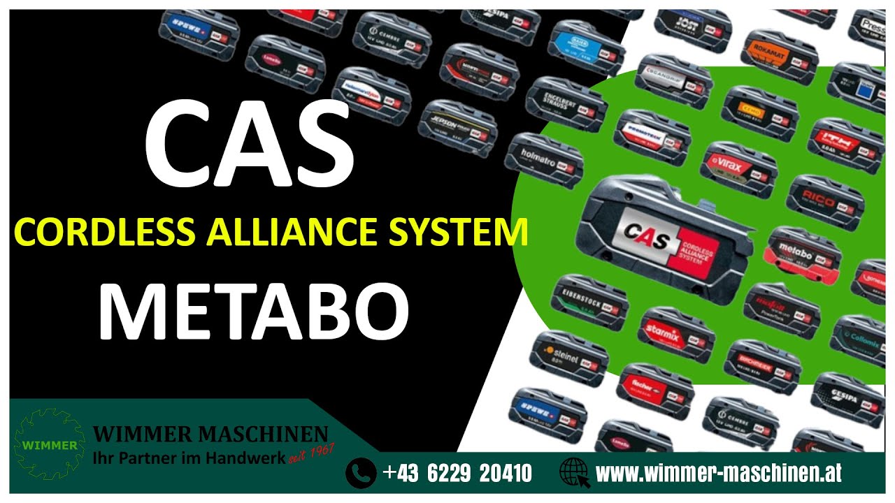 Was bedeutet CAS? - Cordless Alliance System - Wimmer Maschinen