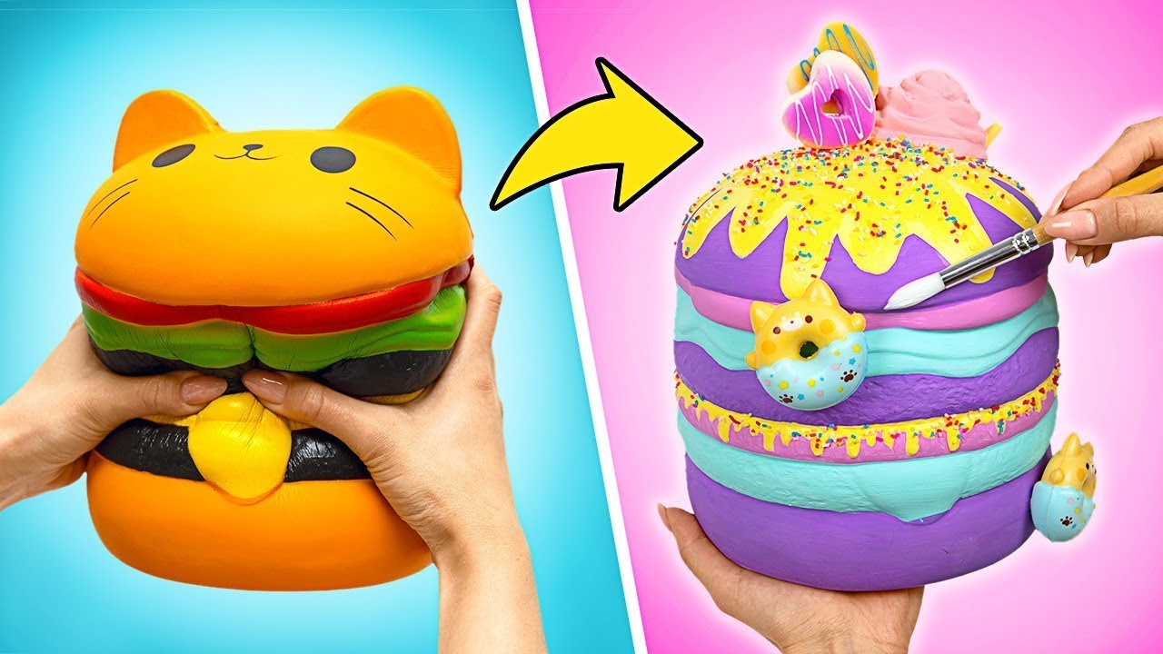 WOW! Jak przemienić byczka w jednorożca || Squishy Magic: zabawa z gniotkami 🦄