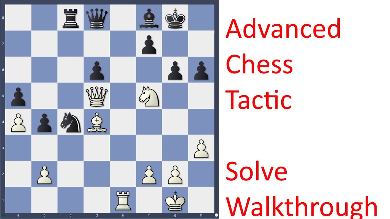 Difficult Chess Tactic Walkthrough