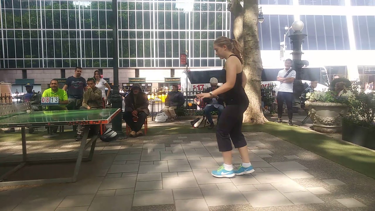 Bryant park ping pong tournament. Championship Game!!!!!