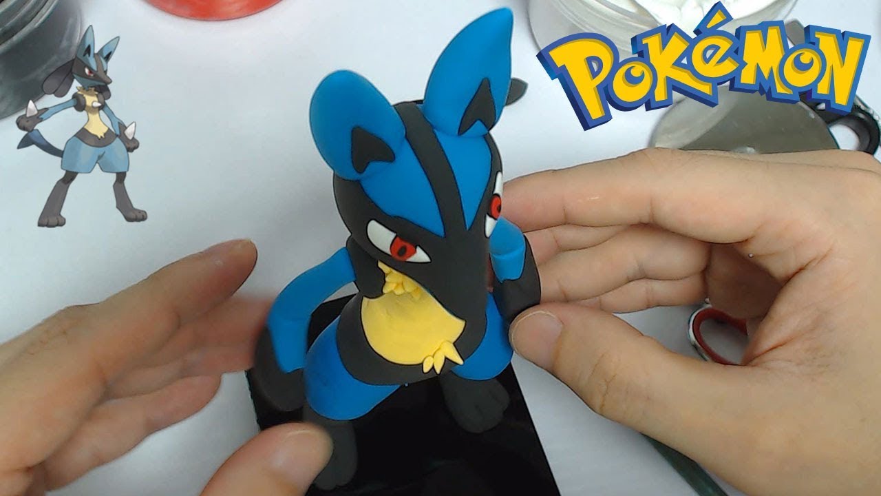 Making Lucario Fighting/Steel Pokémon in Clay