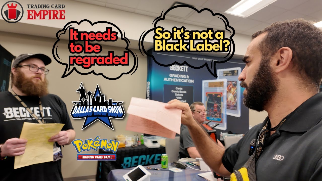 Dallas Card Show Day 2 | Beckett Graded Card Review, is it a scam? | TCG Vendor POV