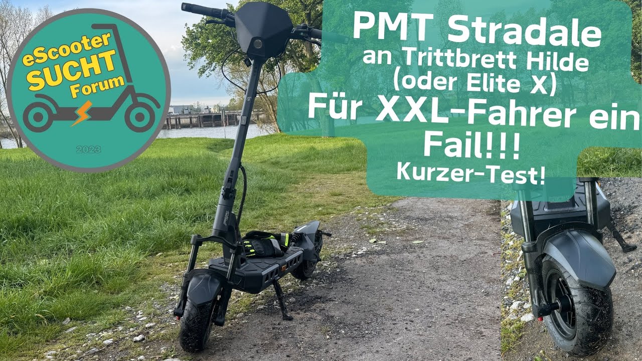 Warum PMT-Stradale-Reifen an Hilde / Elite X für XXL-Fahrer ungeeignet sind! eScooter-Reifen-Test