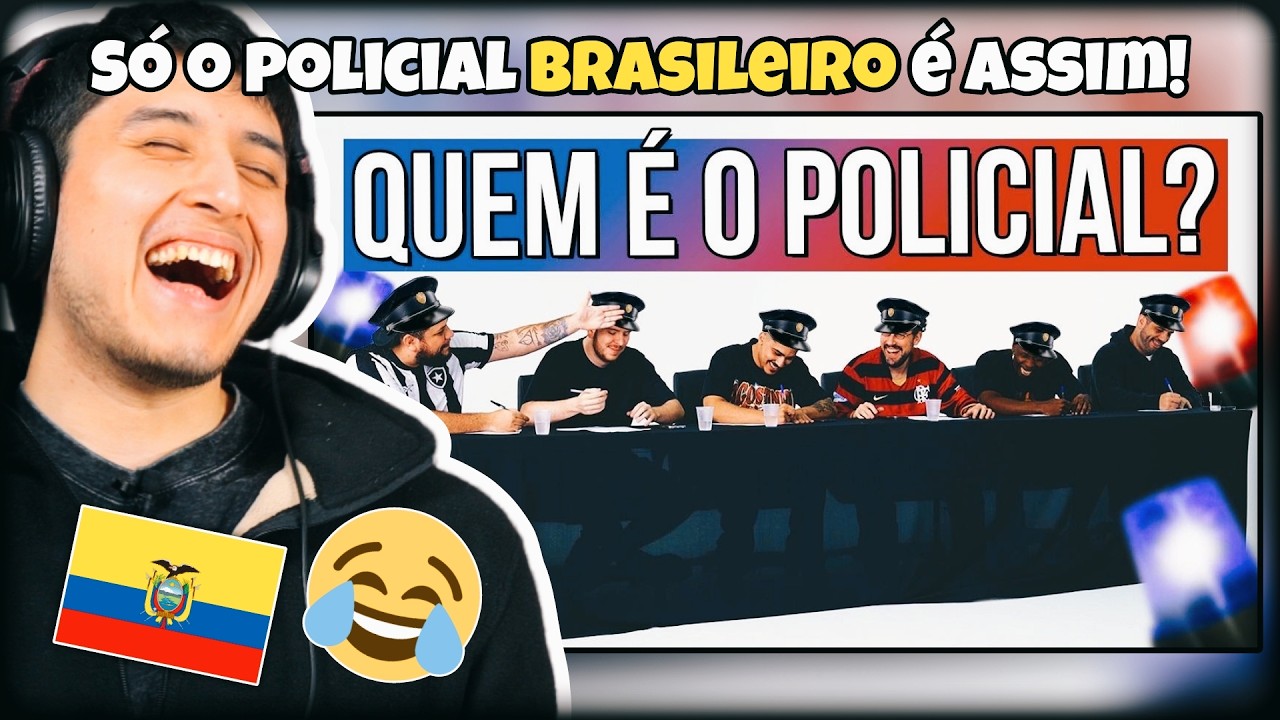 GRINGOS REAGEM A QUEM É O POLICIAL? (AQUELES CARAS)
