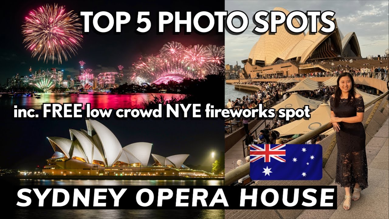 Best place to watch Sydney fireworks on NYE for FREE + Sydney Opera House Photo Spots