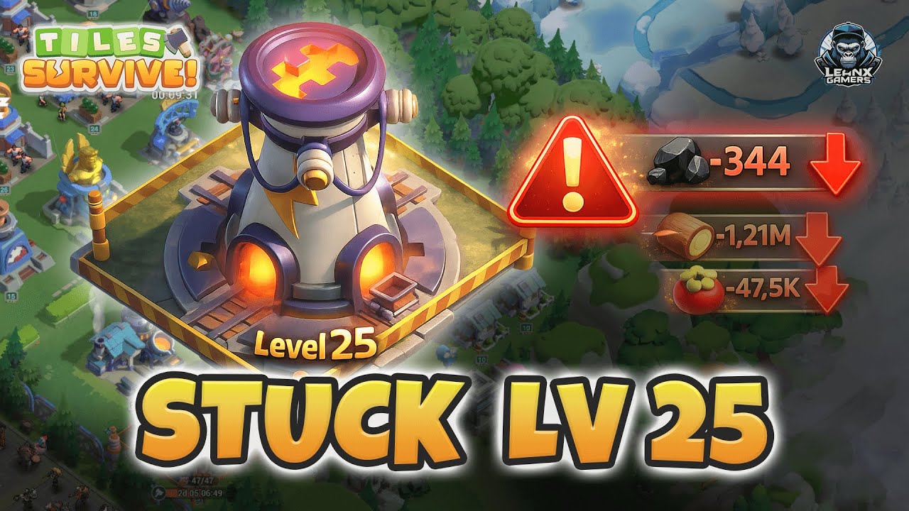 Stuck di Powerplant Lv 25 di Tiles Survive? Ini Penyebab & Solusinya