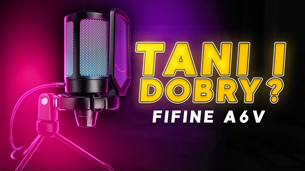 Fifine AmpliGame A6V - tani i DOBRY mikrofon z RGB ! Test / Recenzja   #gaming #review #microphone